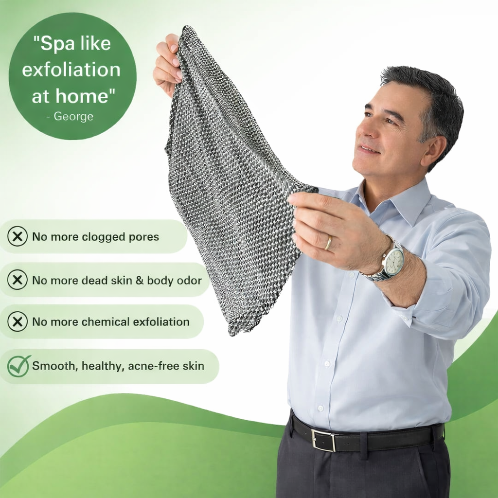 Blissal Exfoliating Shower Towel | Deep Cleanse