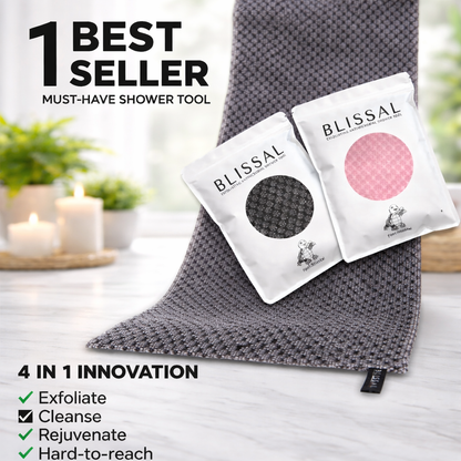 Blissal Exfoliating Shower Towel | Deep Cleanse