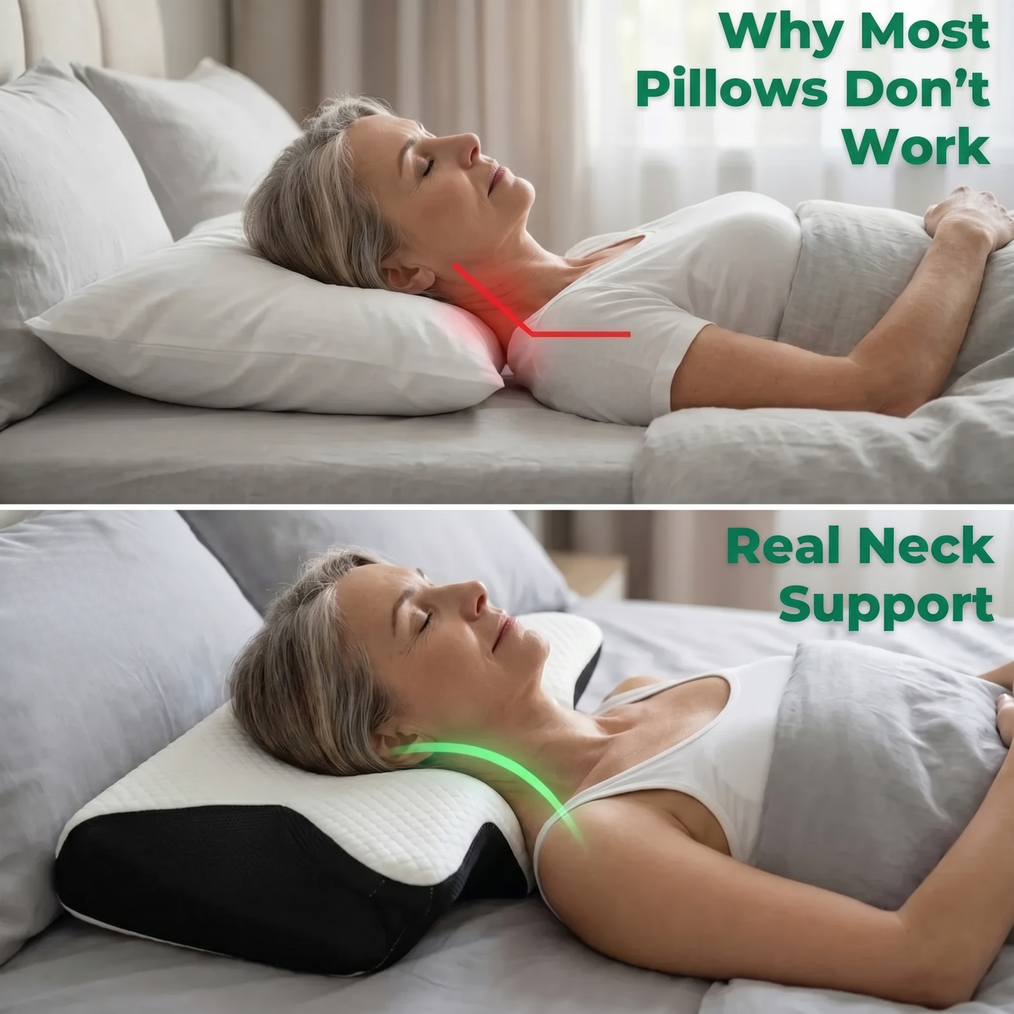 Neck Pain Relief Memory Foam Pillow