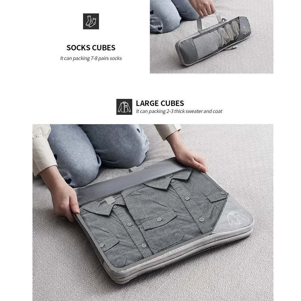 EasyPack Travel Cubes 3 & 6 Piece Set | Luggage Organiser