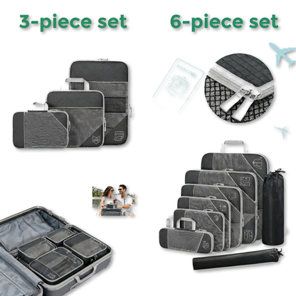 EasyPack Travel Cubes 3 & 6 Piece Set | Luggage Organiser